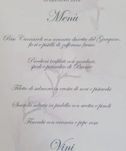 Menù – Flora Mod.10