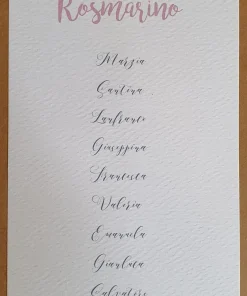 Tableau Completo – Erbe Aromatiche Mod.1 Con Segnatavoli Abbinati