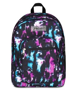 Alternative view of Zaino organizzato Seven Freethink Girl: nero / fucsia / acquamarina