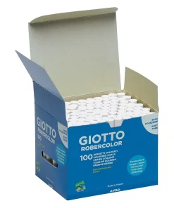Gessi per lavagna Giotto Robercolor: bianco, cf. da 100 pz.