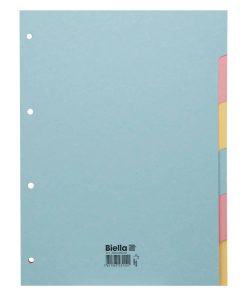 Alternative view of BIELLA Registro cartone A4 46044600U pastello 6 pzi.