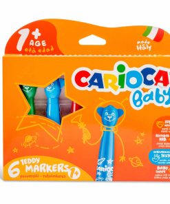 CARIOCA Penna Fibra Baby Teddy 003413 ass. 6 pezzi