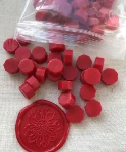 Alternative view of Perline Ceralacca Rosse Per Chiusura Partecipazioni Con Timbro