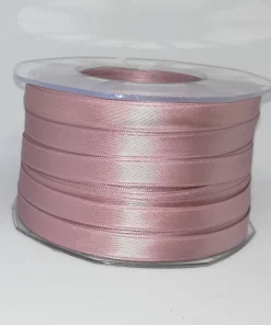 Alternative view of Nastro doppio raso italiano mm 10 Mt. 100 colore rosa antico chiaro