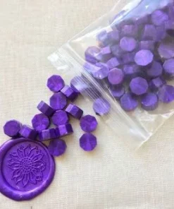 Alternative view of Perline Ceralacca Viola Per Chiusura Partecipazioni Con Timbro