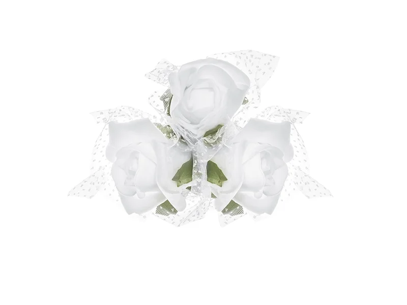 10 Rose Ventosa Bianche Auto Sposi (KWR4-008)