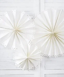 Alternative view of 3 Rosette Decorative Bianco Sporco (RPK23-008Z)