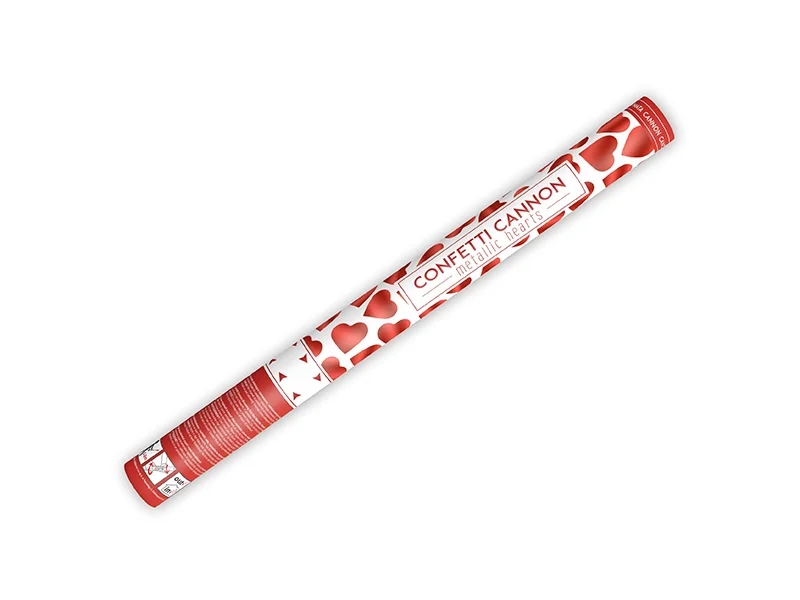 Spara Coriandoli Cuore Rosso 60 cm (TUKHR80)