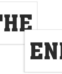 Alternative view of Coppia Adesivi The End Scarpe Sposi (NB7)