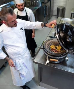 1 Monolith Kamado Grill Icon Pro Serie 2.0 da banco con coperchio removibile